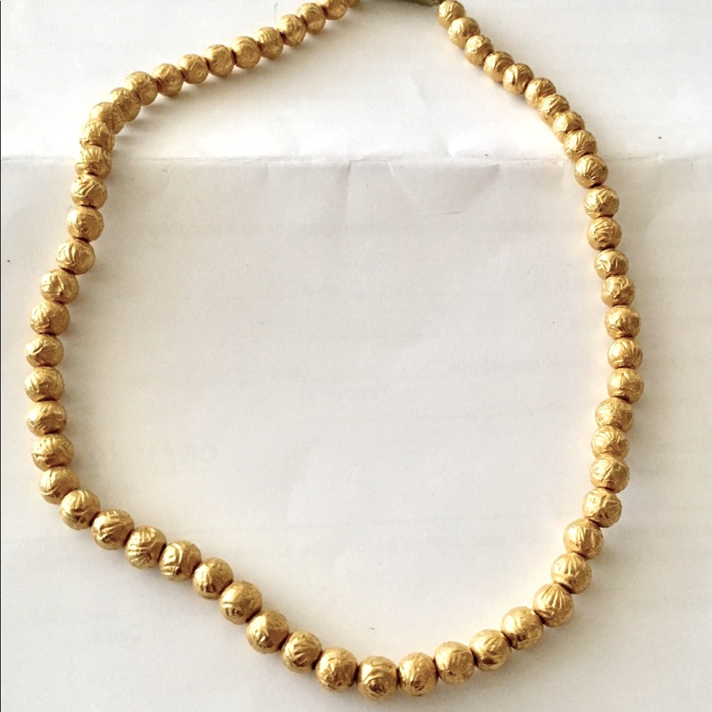 PERFECT GIFT FOR HOLIDAYS GOLD BEADS TAHITIEN NECKLACE
